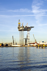 Image showing Oil rig construction