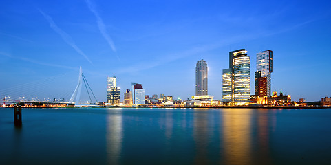 Image showing Rotterdam at dusk