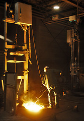 Image showing Cast iron factory