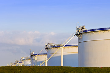 Image showing Oil tanks