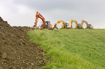 Image showing Reenforcement of a Dutch Dyke