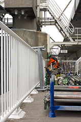 Image showing Storm flood barrier maintance