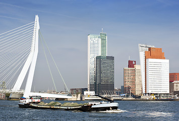 Image showing River transport in Rotterdam