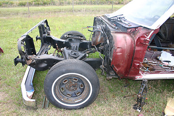 Image showing Stripped Front End Car