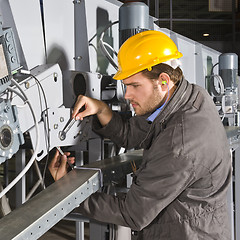 Image showing Maintenance engineer at work