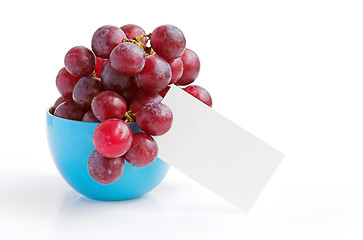 Image showing Grapes in cup