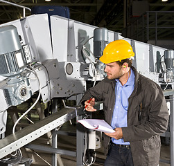 Image showing Industrial equipment check