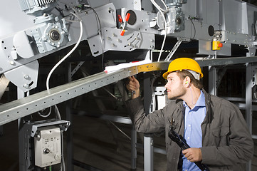 Image showing Maintenance engineer at work