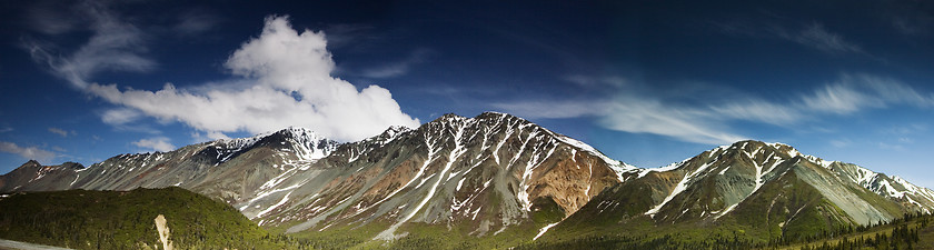 Image showing Alaska Range, Rainbow ridge