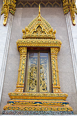 Image showing Traditional Thai style window in temple