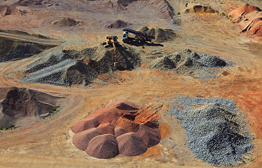 Image showing Construction site-upper view