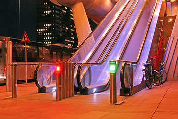 Image showing Escalators