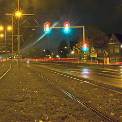 Image showing Traffic at night