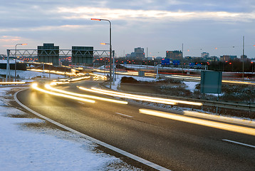 Image showing Winter traffic