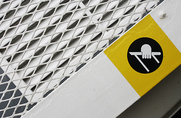 Image showing Hand Rail Warning