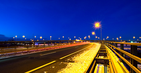 Image showing Motorway fly-over