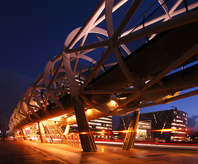 Image showing Elevated tram line