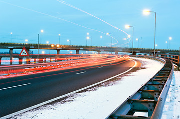 Image showing Winter traffic