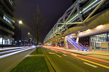 Image showing Futuristic tram tube