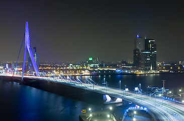 Image showing Erasmus Bridge by Night