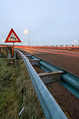 Image showing Windvane warning sign