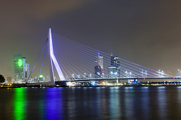 Image showing Erasmus Bridge by Night