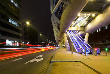 Image showing Futuristic tram tube