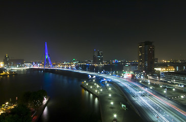 Image showing Erasmus Bridge by Night