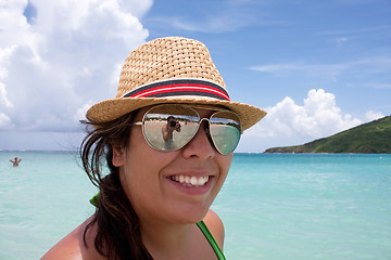 Image showing Woman On Vacation 