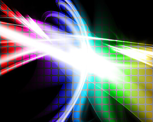 Image showing Glowing Rainbow Layout