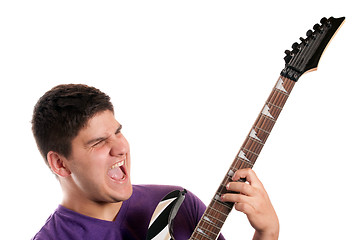 Image showing Electric Guitar Player