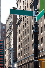 Image showing Empty Corner Street Signs