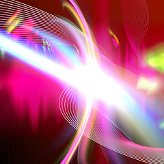 Image showing Abstract Glowing Flare