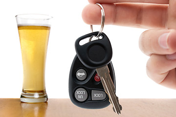 Image showing Drinking and Driving