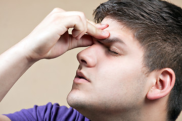 Image showing Teen With a Headache