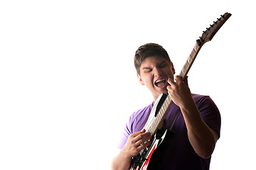 Image showing Electric Guitar Player