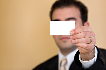 Image showing Blank Business Card