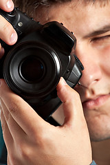 Image showing Teenager Taking Pictures