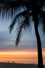 Image showing Isla Verde Puerto Rico Sunset