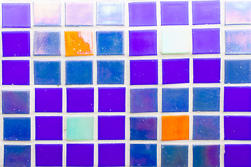 Image showing blue tiles texture