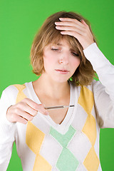 Image showing woman with headache