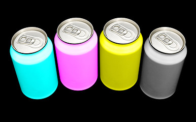 Image showing CMYK cans