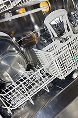 Image showing Dishwasher interior