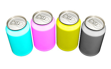 Image showing CMYK cans