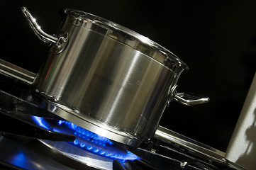 Image showing Stainless steel pan