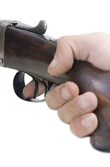 Image showing Finger on the trigger