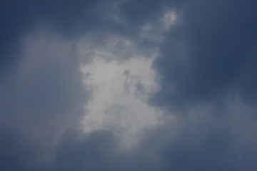 Image showing Background of sky with thunderclouds.