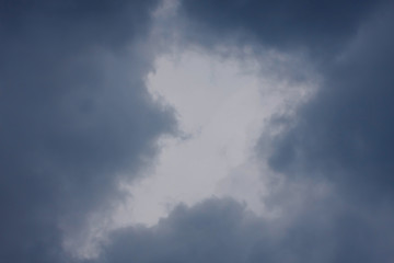 Image showing Background of sky with thunderclouds.