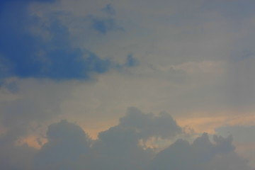 Image showing Background of sky with thunderclouds.