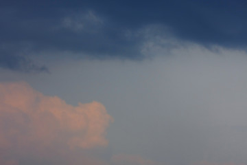 Image showing Background of sky with thunderclouds.